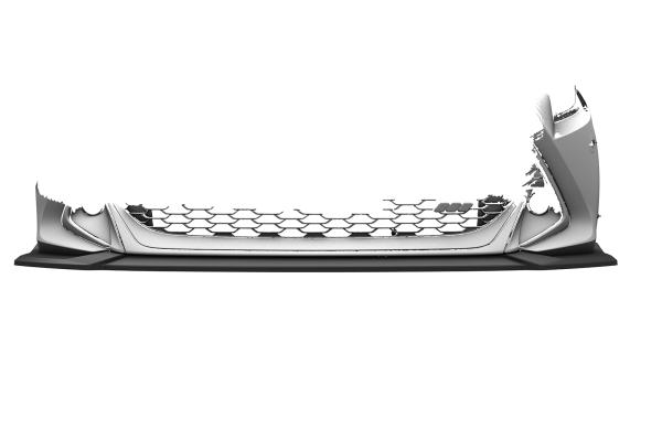 CSR Frontspoiler | Cup-Spoilerlippe mit ABE für Toyota Corolla (E210) GR Sport CSL972-L schwarz matt (Lackierung erforderlich)