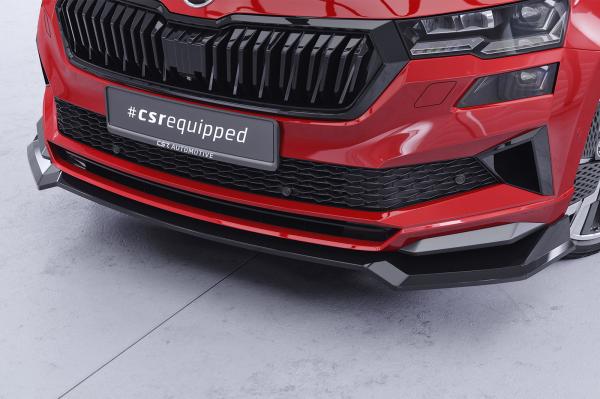 CSR Frontspoiler | Cup-Spoilerlippe mit ABE für Skoda Karoq Sportline CSL973-K Kupfer matt (keine Lackierung erforderlich)
