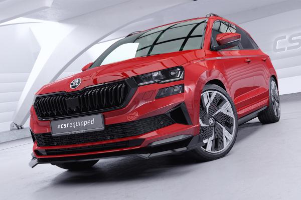 CSR Frontspoiler | Cup-Spoilerlippe mit ABE für Skoda Karoq Sportline CSL973-K Kupfer matt (keine Lackierung erforderlich)