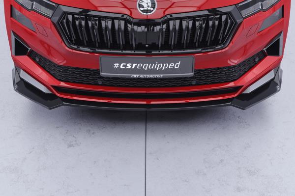CSR Frontspoiler | Cup-Spoilerlippe mit ABE für Skoda Karoq Sportline CSL973-K Kupfer matt (keine Lackierung erforderlich)