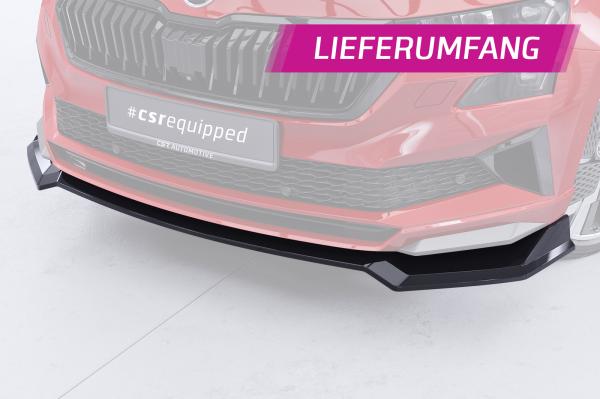 CSR Frontspoiler | Cup-Spoilerlippe mit ABE für Skoda Karoq Sportline CSL973-K Kupfer matt (keine Lackierung erforderlich)