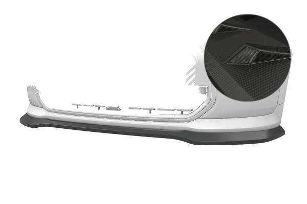 CSR Frontspoiler | Cup-Spoilerlippe mit ABE für Mini F65 / F66 / F67 CSL978-M Carbon Look matt strukturiert (keine Lackierung erforderlich)