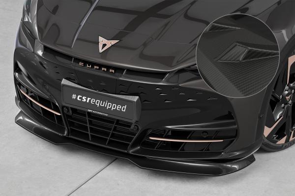 CSR Frontspoiler | Cup-Spoilerlippe mit ABE für Cupra Tavascan CSL985-M Carbon Look matt strukturiert (keine Lackierung erforderlich)