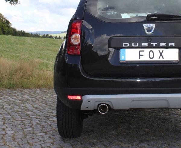 Fox passend für Dacia Duster 4x2 - Frontantrieb Endschalldämpfer - 1x90 Typ 12 DC030031-051