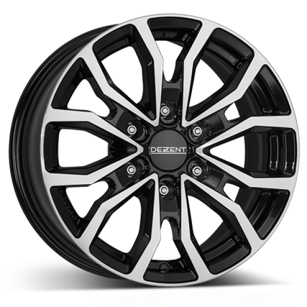 DEZENT Alufelge KC dark black/polished 8x17 ET35 6x139.7 Nabe 93.1mm KBA 54563