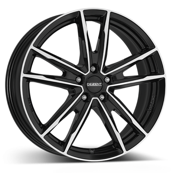 DEZENT Alufelge KF dark black/polished 6.5x17 ET50 5x114.3 Nabe 64.1mm KBA 55148