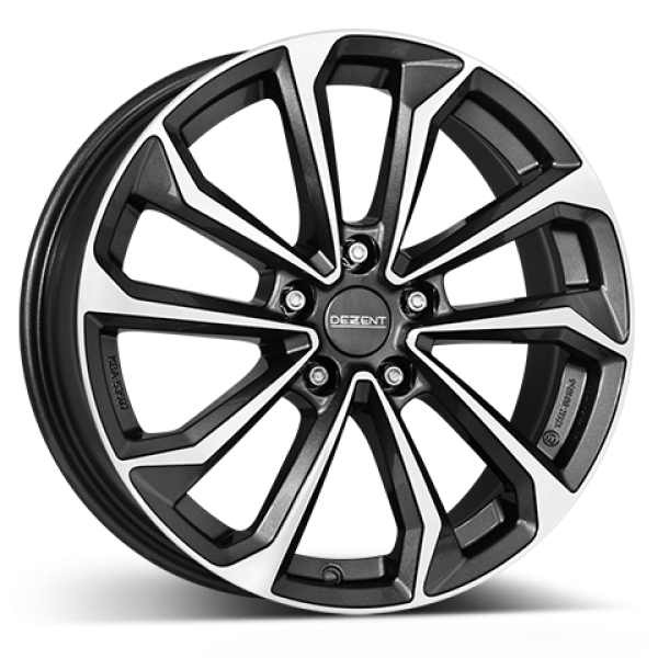 DEZENT Alufelge KS dark gunmetal/polished 7.5x18 ET51 5x114.3 Nabe 67.1mm KBA 53507