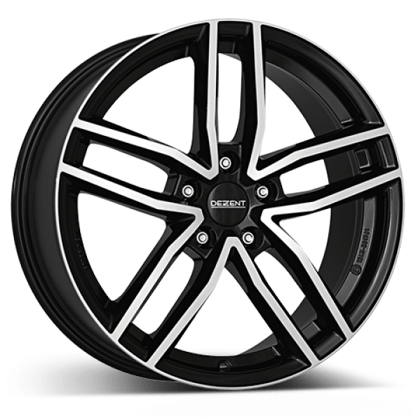 DEZENT Alufelge TR dark black/polished 7.5x17 ET52 5x112 Nabe 66.6mm KBA 53208