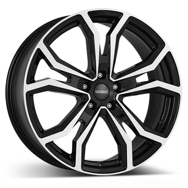 DEZENT Alufelge TV dark black/polished 9x20 ET57 5x112 Nabe 66.6mm KBA 54025