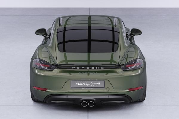 CSR Dachfinnen mit ABE für Porsche 718 Cayman 982 Coupe DF005-L Lackierung erforderlich (schwarz matt)