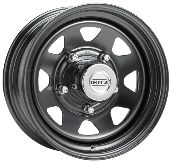 DOTZ Alufelge Dakar black 7x16 ET8 5x165.1 Nabe 122.5mm KBA 46217