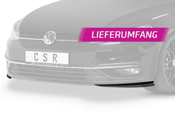 CSR Frontansatz für VW Golf 7 Basis FA285-C Carbon Look glänzend (keine Lackierung erforderlich)