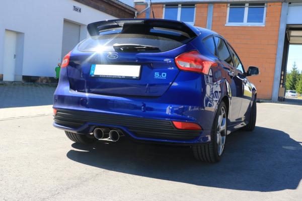 Fox passend für Ford Focus III ST Fließheck Endschalldämpfer quer Ausgang mittig - 2x100 Typ 25 mittig FO032025-294