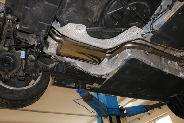 Fox passend für Ford Focus III Ecoboost - Turnier/ Kombi Endschalldämpfer Ausgang rechts/links - 145x65 Typ 59 rechts/links FO032103-671