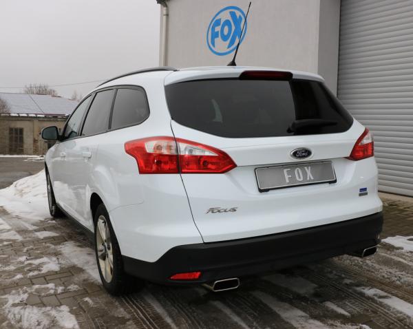 Fox passend für Ford Focus III Ecoboost - Turnier/ Kombi Endschalldämpfer Ausgang rechts/links - 145x65 Typ 59 rechts/links FO032103-671