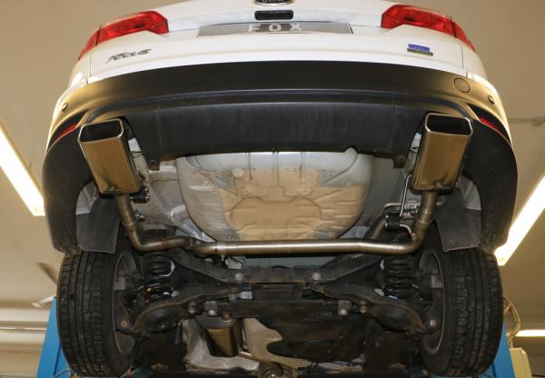 Fox passend für Ford Focus III Ecoboost - Turnier/ Kombi Endschalldämpfer Ausgang rechts/links - 145x65 Typ 59 rechts/links FO032103-671