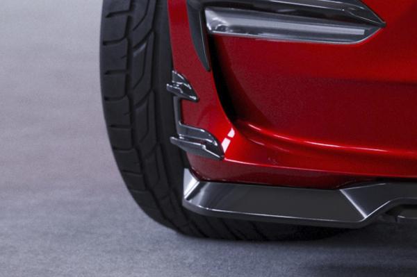CSR Performance Flaps mit ABE für Tesla Model 3 FP021-G Glossy schwarz glänzend (keine Lackierung erforderlich)