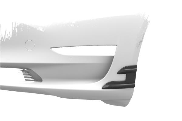 CSR Performance Flaps mit ABE für Tesla Model 3 FP021-G Glossy schwarz glänzend (keine Lackierung erforderlich)