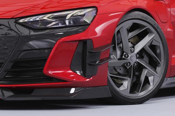 CSR Performance Flaps mit ABE für Audi e-tron GT FP023-C Carbon Look Hochglanz (keine Lackierung erforderlich)