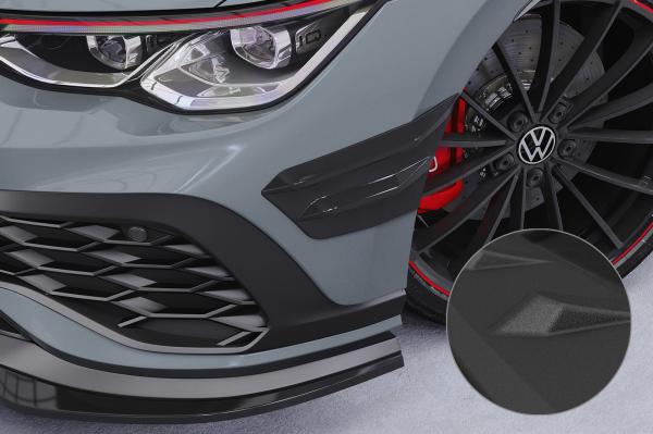 CSR Performance Flaps mit ABE für VW Golf 8 (Typ CD) GTI FP024-S Strukturiert schwarz matt (keine Lackierung erforderlich)