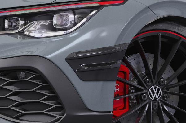 CSR Performance Flaps mit ABE für VW Golf 8 (Typ CD) GTI FP024-M Carbon Look matt strukturiert (keine Lackierung erforderlich)