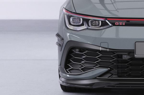 CSR Performance Flaps mit ABE für VW Golf 8 (Typ CD) GTI FP024-M Carbon Look matt strukturiert (keine Lackierung erforderlich)