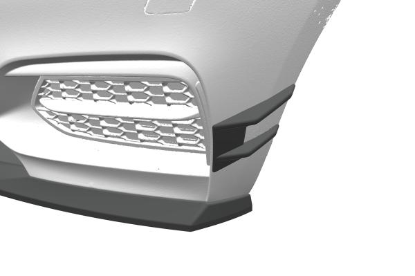 CSR Performance Flaps mit ABE für BMW 2er F22 / F23 (M-Paket, M2) FP027-L schwarz matt (Lackierung erforderlich)
