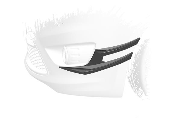 CSR Performance Flaps mit ABE für Ford Focus MK2 FP030-S Strukturiert schwarz matt (keine Lackierung erforderlich)