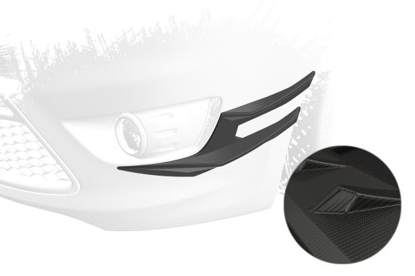 CSR Performance Flaps mit ABE für Ford Focus MK2 FP030-M Carbon Look matt strukturiert (keine Lackierung erforderlich)