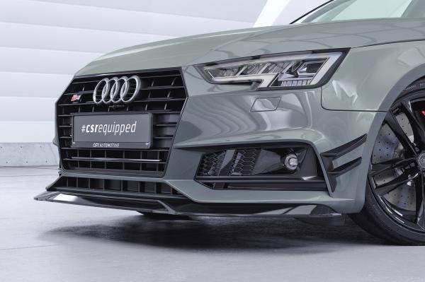 CSR Performance Flaps mit ABE für Audi A4 B9 (Typ 8W) S-Line FP033-S schwarz matt strukturiert (keine Lackierung erforderlich)