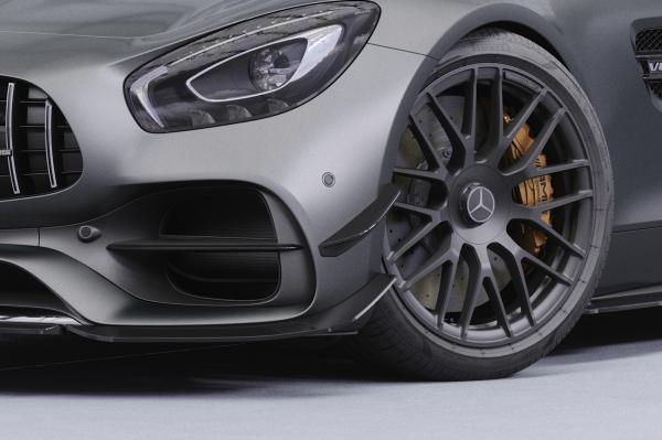 CSR Performance Flaps mit ABE für Mercedes-Benz AMG GT (190) FP034-G Glossy schwarz glänzend (keine Lackierung erforderlich)