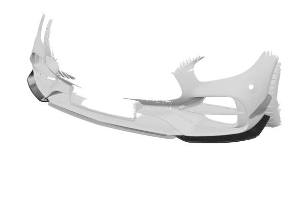 CSR Performance Flaps mit ABE für Mercedes Benz Amg GT (190) FP035-L Lackierung erforderlich (schwarz matt)