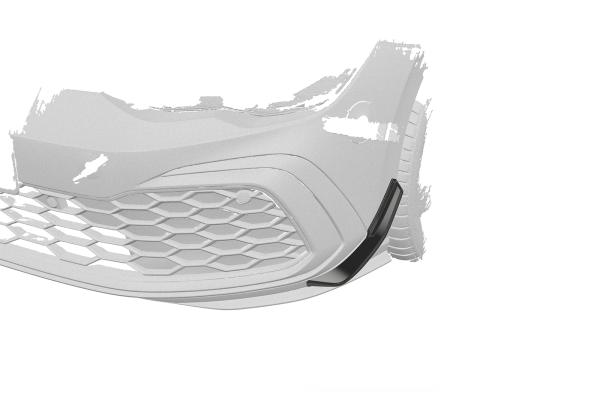 CSR Performance Flaps mit ABE für VW Golf 8 FP036-G Glossy schwarz glänzend (keine Lackierung erforderlich)