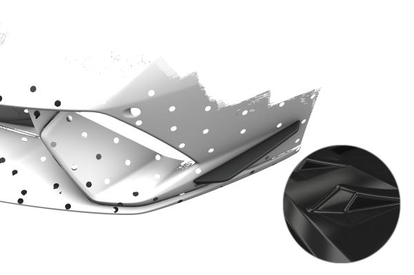 CSR Performance Flaps für Lamborghini Huracan Performante FP038-G Glossy schwarz Hochglanz (keine Lackierung erforderlich)