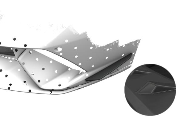 CSR Performance Flaps für Lamborghini Huracan Performante FP038-L schwarz matt (Lackierung erforderlich)