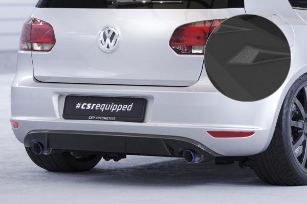 CSR Diffusor | Heckansatz mit ABE für VW Golf 6 HA044-S schwarz matt strukturiert (keine Lackierung erforderlich)