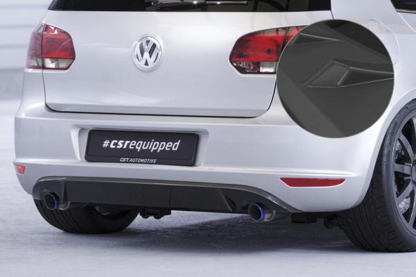 CSR Diffusor | Heckansatz mit ABE für VW Golf 6 HA044-L schwarz matt (Lackierung erforderlich)