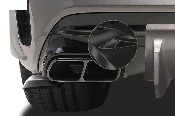CSR Diffusor | Heckansatz mit ABE für Mercedes-Benz CLA 45 AMG X117 C117 HA213-G Glossy schwarz glänzend (keine Lackierung erforderlich)