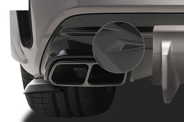 CSR Diffusor | Heckansatz mit ABE für Mercedes-Benz CLA 45 AMG X117 C117 HA213-L Lackierung erforderlich (schwarz matt)