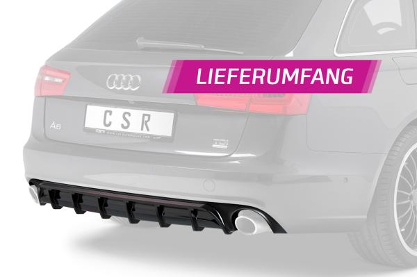 CSR Diffusor | Heckansatz mit ABE für Audi A6 C7 (4G) HA227-K Kupfer matt (keine Lackierung erforderlich)