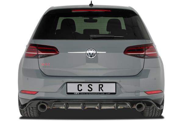 CSR Diffusor | Heckansatz mit ABE für VW Golf 7 TCR HA232-C Carbon Look glänzend (keine Lackierung erforderlich)