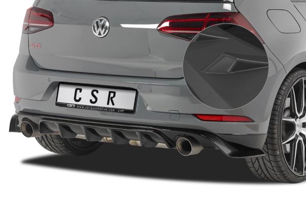 CSR Diffusor | Heckansatz mit ABE für VW Golf 7 TCR HA232-L Lackierung erforderlich (unlackiert)