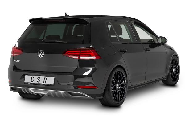 CSR Diffusor | Heckansatz mit ABE für VW Golf 7 (Typ AU) HA235-C Carbon Look glänzend (keine Lackierung erforderlich)