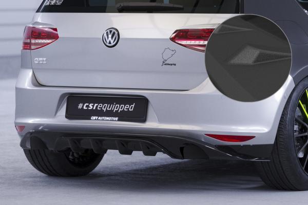 CSR Diffusor | Heckansatz mit ABE für VW Golf 7 (Typ AU) Basis HA237-S Strukturiert schwarz matt (keine Lackierung erforderlich)