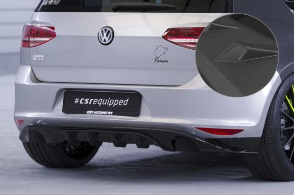 CSR Diffusor | Heckansatz mit ABE für VW Golf 7 (Typ AU) Basis HA237-L Lackierung erforderlich (schwarz matt)