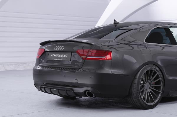 CSR Diffusor | Heckansatz mit ABE für Audi A5 8T Basis HA238-L schwarz matt (Lackierung erforderlich)