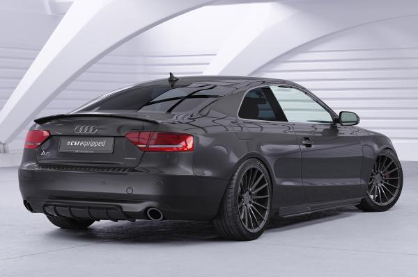 CSR Diffusor | Heckansatz mit ABE für Audi A5 8T Basis HA238-L schwarz matt (Lackierung erforderlich)
