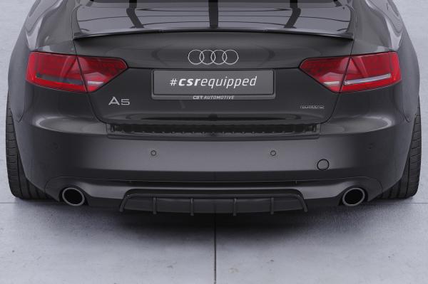 CSR Diffusor | Heckansatz mit ABE für Audi A5 8T Basis HA238-L schwarz matt (Lackierung erforderlich)