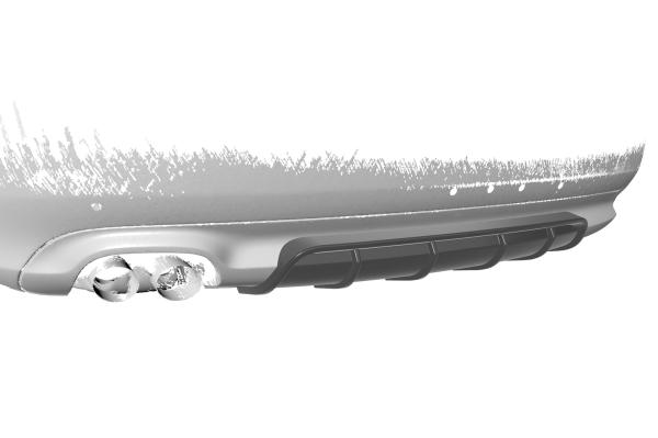 CSR Diffusor | Heckansatz mit ABE für Audi A5 8T Basis HA238-L schwarz matt (Lackierung erforderlich)