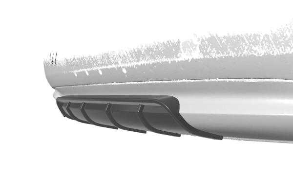 CSR Diffusor | Heckansatz mit ABE für Audi A5 8T Basis HA238-L schwarz matt (Lackierung erforderlich)
